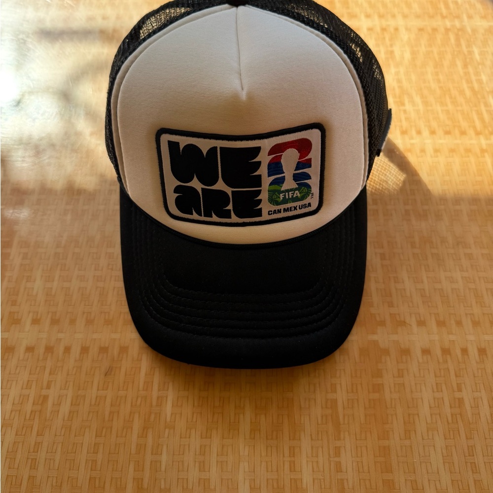 We Are FIFA Black and White Trucker Hat
